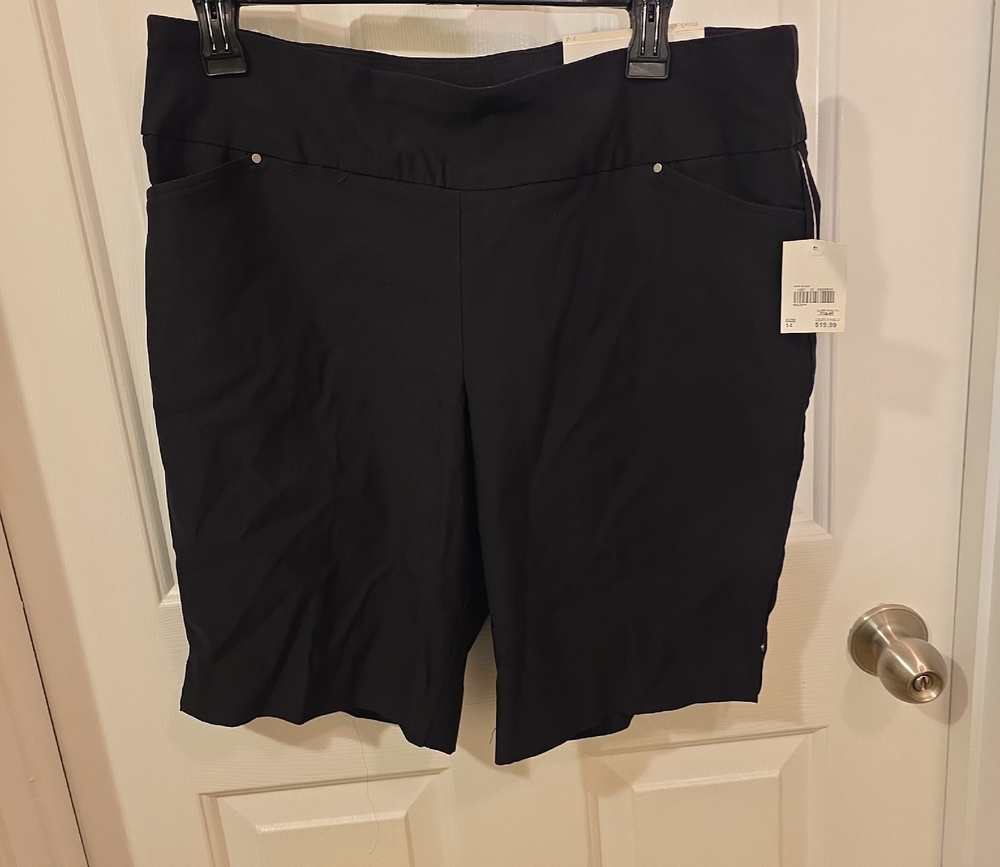 Cato Black Women's Bermuda Shorts - Stretch Comfort